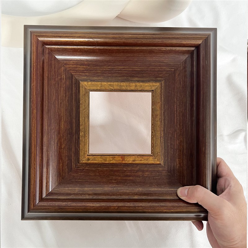 木色温柔系列高版氛围感实木复古画框油画框可定制尺寸可装裱挂墙
