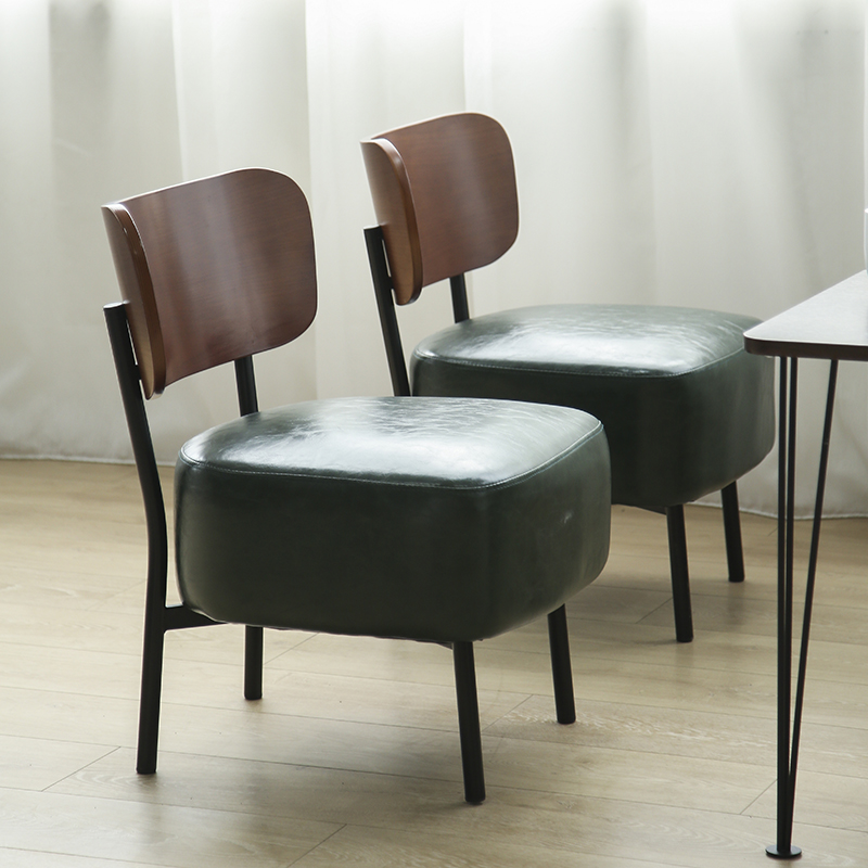 奶茶店桌椅组合休闲铁艺咖啡厅椅子餐饮店西餐厅饮品甜品店凳简约