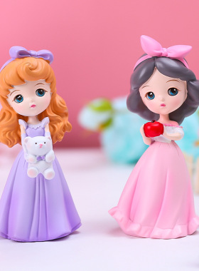 网红创意可爱公主娃娃摆件少女心女孩房间装饰儿童闺蜜新年礼物