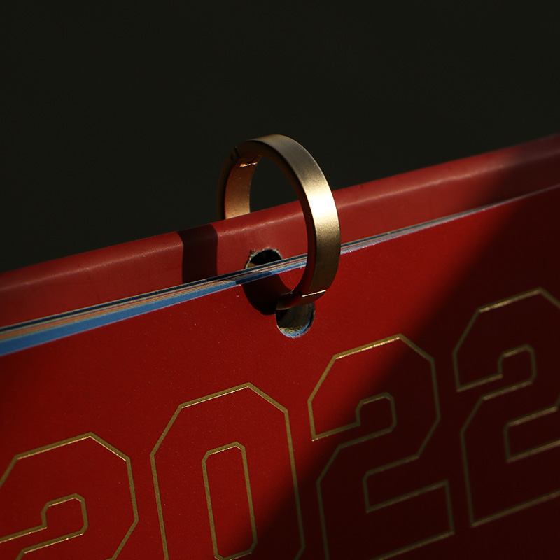 豆瓣金色台历圈环日历环开口圈金属铁圈环台历环扣活页铁环装订圈