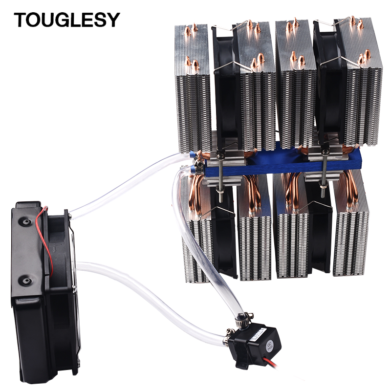 鱼缸冷水机/器系统套件12V半导体制冷片DIY降温60~88L四核空调扇
