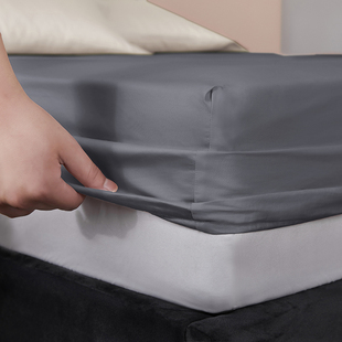 新款纯棉60支一米八床笠单件床立罩一米五床套全棉床单罩床束夏季