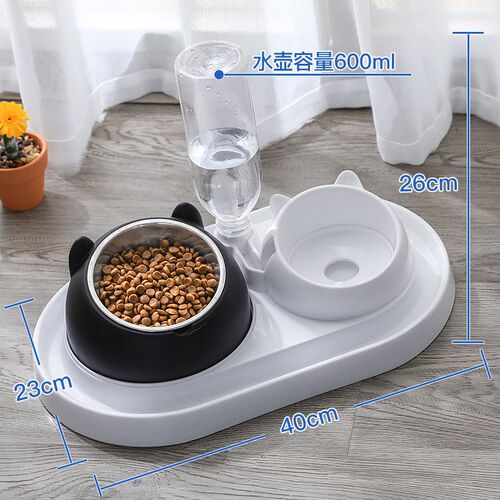 猫碗双碗自动饮水狗碗狗盆防打翻猫食盆狗食盆宠物碗狗狗用品大全