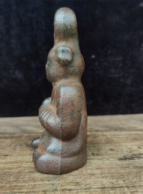 铸铁材质人物兔子麒麟南瓜瑞兽宝瓶秤砣铁权复古怀旧工艺实用收藏