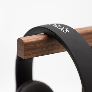 多功能桌面实木耳机支架收纳创意展示头戴耳麦挂架立体式简约托架