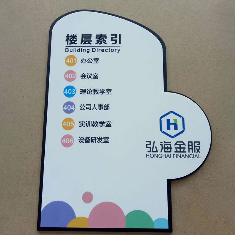亚克力楼层索引牌门牌办公室标识牌科室牌指示标志牌定制激光标牌
