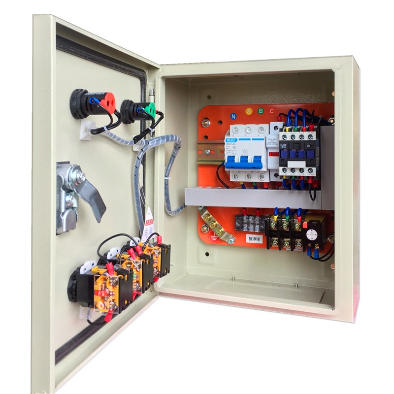 定制水泵控制箱电机通风机排烟潜水泵排污自动配电柜三相启动电控