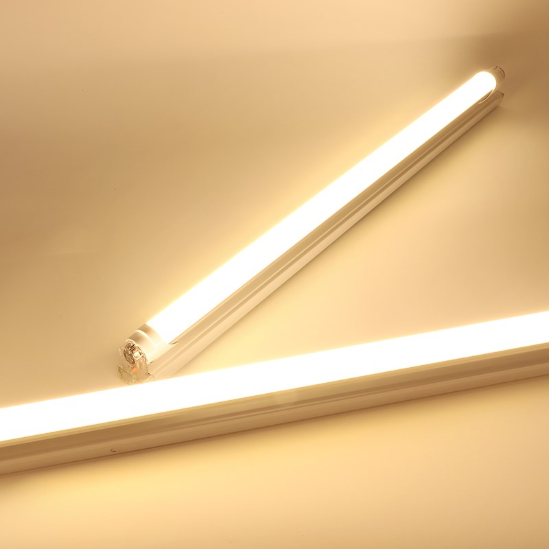 三色变光led灯管支架超亮全套家用T5T8灯座1.2日光灯节能长条卡扣