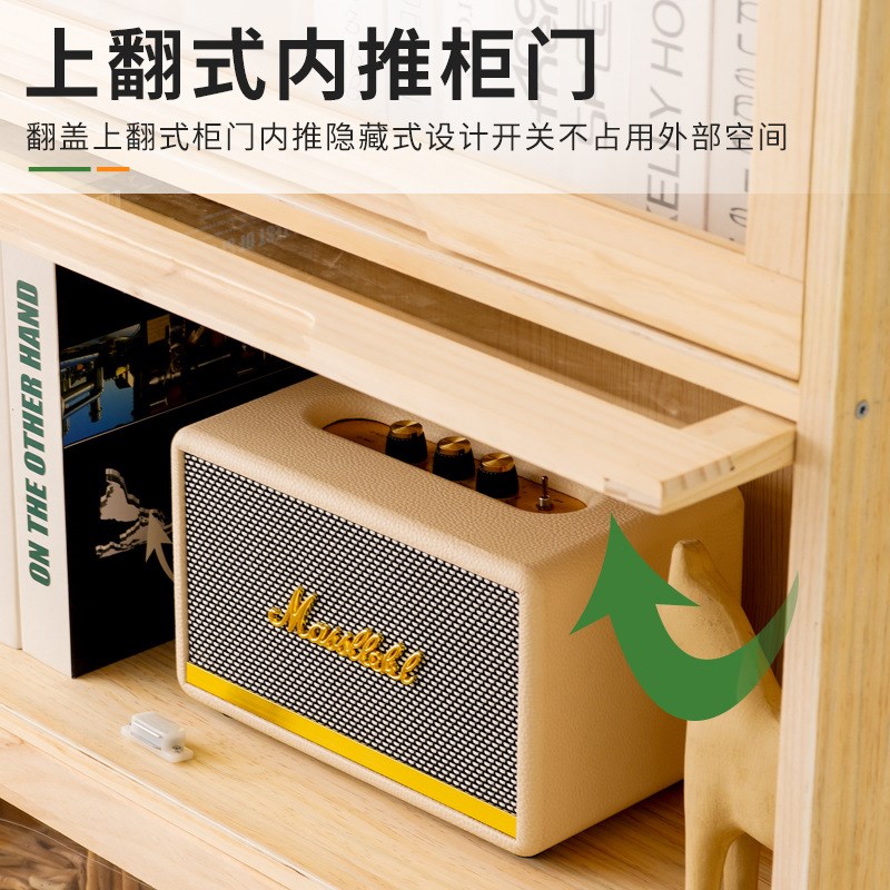 沙发后置物架实木书架家用落地置物架简易儿童多层收纳置物柜客厅