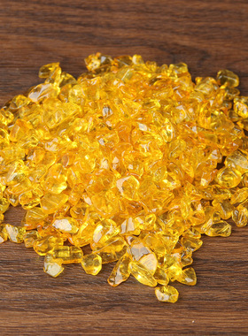 人造水晶碎石  黄水晶碎石 七彩水晶碎石