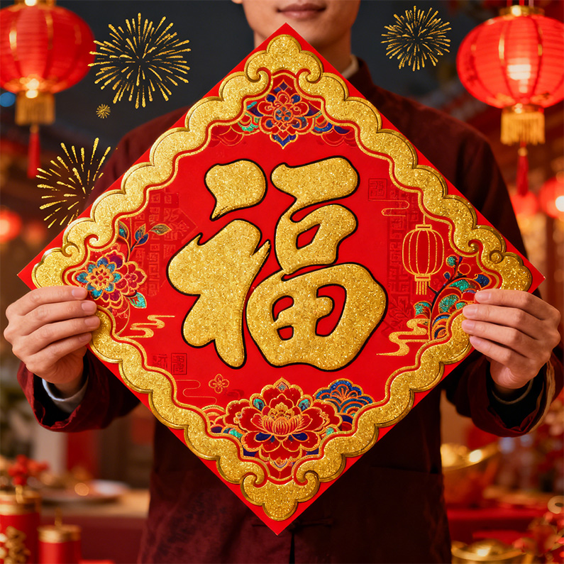 马年2026新款春节过年福字门贴