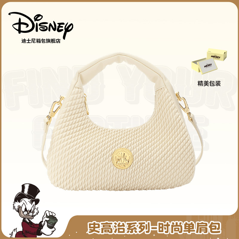 迪士尼官方正品2025新款时尚百搭单肩包女大容量手提包高级感轻奢