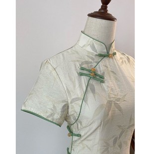 故双栖【寻春】新中式改良小个子旗袍少女夏年轻款高级感日常可穿