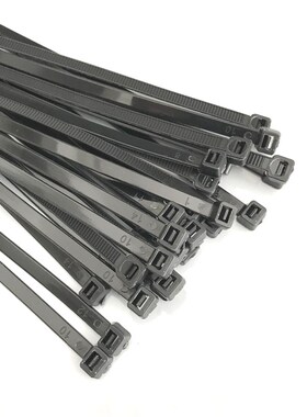 高品质纯PA66新料白色黑色塑料自锁式尼龙扎带3X100-10X500mm型号