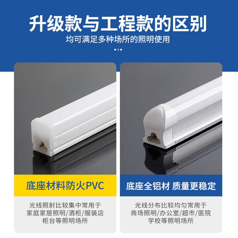 节能led灯管t5一体灯日光展示柜灯条t8长条家用条灯一体化灯带