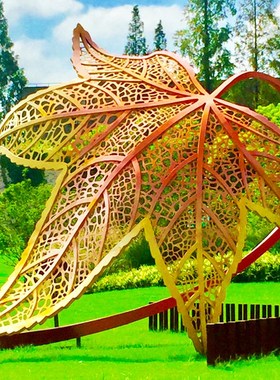 城市商业街不锈钢创意雕塑户外大型抽象海星塑像制作园林广场摆件