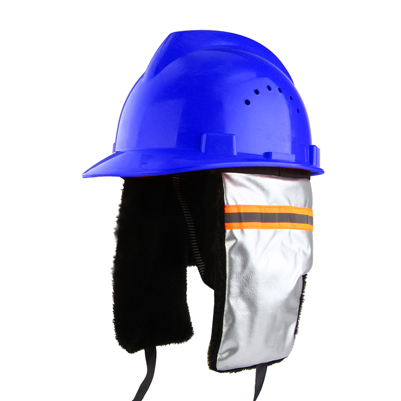 冬夏两用棉安全帽户外防寒保暖可拆卸式棉内胆建筑施工劳保棉帽套