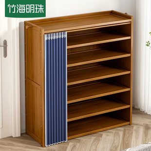 鞋架子2021新款家用门口简易收纳神器空间分层隔板经济型实木鞋柜