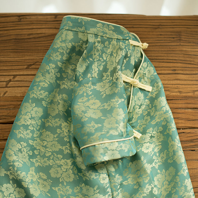 民国风女童连衣裙新中式复古风国潮旗袍改良汉服女款儿童夏季薄款