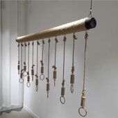 童装 服装 女装 麻绳吊挂 挂衣服架子 店吊环钢丝吊钩衣架展示架吊架