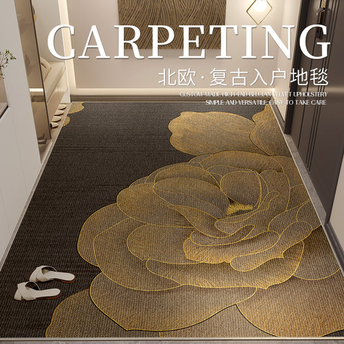 入户门地垫2024新款门口进门轻奢高级感玄关门垫家用大门脚垫地毯