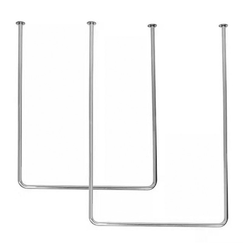 服装店衣服展示架上墙壁挂式吊顶悬挂陈列侧挂架吊挂不锈钢挂衣杆