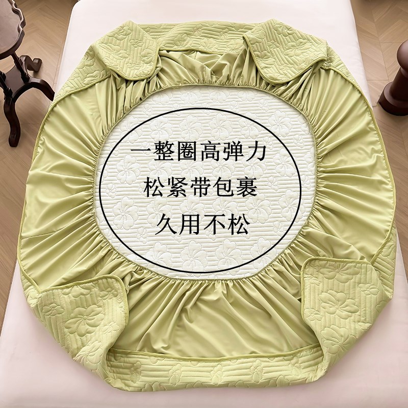 A类防水夹棉床笠单件1.8m席梦思床垫纯棉保护套防尘罩三件套定制5
