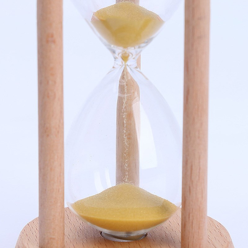 木质沙漏计时器30分钟三分钟3五1时间小摆件流沙瓶儿童半小时防摔