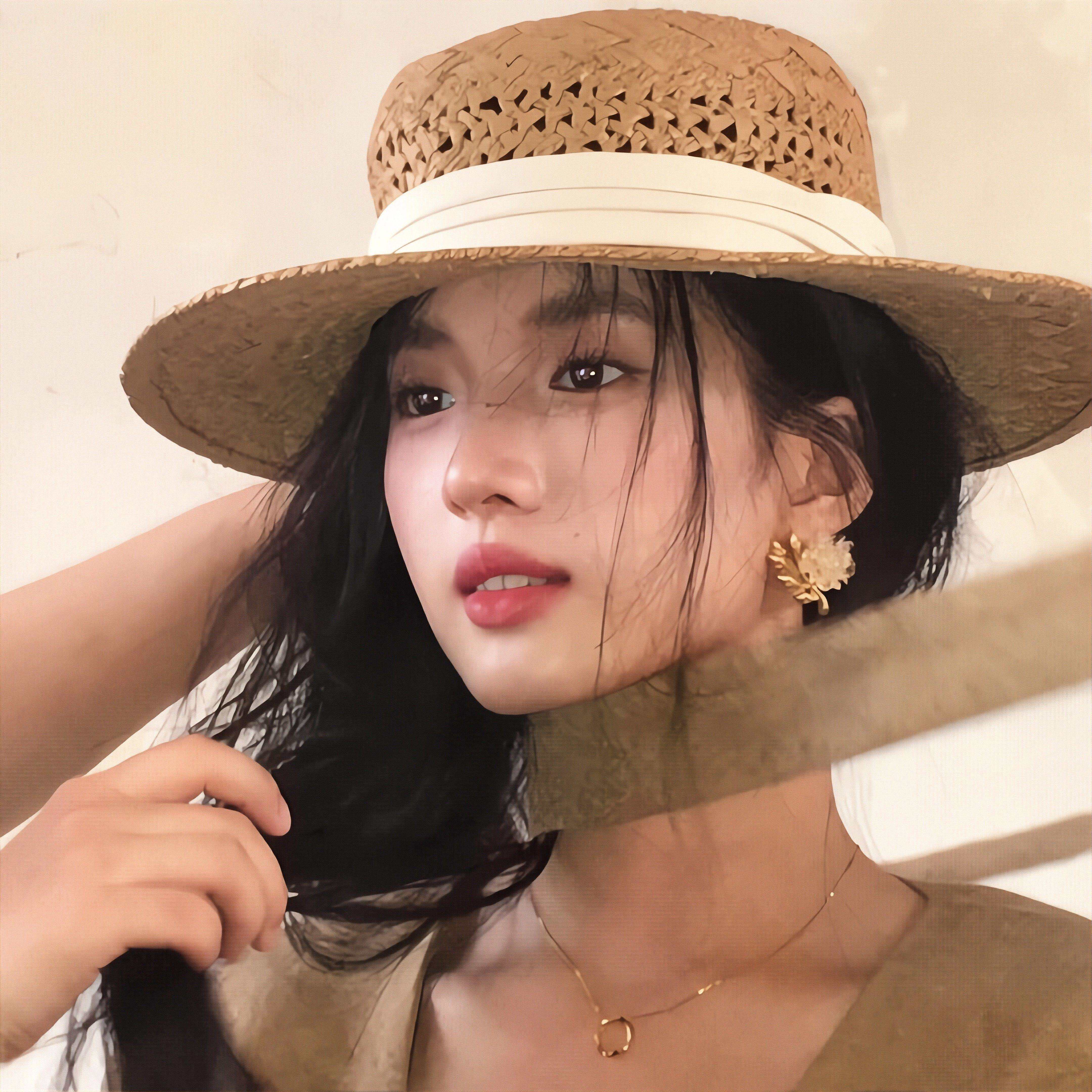 松弛感满满！法式复古老钱风草帽平顶遮阳帽女款夏季度假风大帽檐