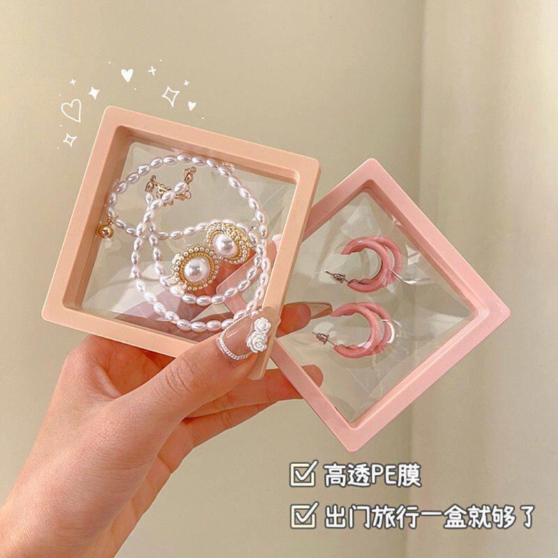 PE膜收纳盒首饰文玩架透明压克力膜薄膜收纳珠宝展示架首饰收纳盒
