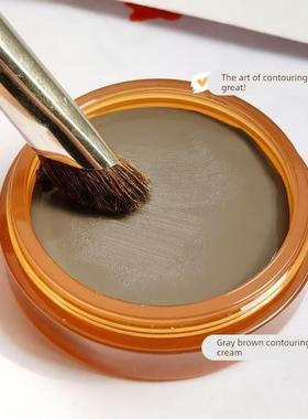 鼻影修容膏面部阴影灰色侧影骨相鼻子高鼻梁哑光脸部暗影膏古铜膏