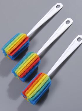 杯刷清洁洗杯子神器水杯长柄小刷子茶杯海绵的套装奶瓶清洗涮子