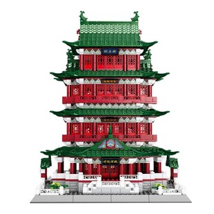 2025新款中国古风大筑建型楼列四大名系积木难度拼V装益智玩具礼