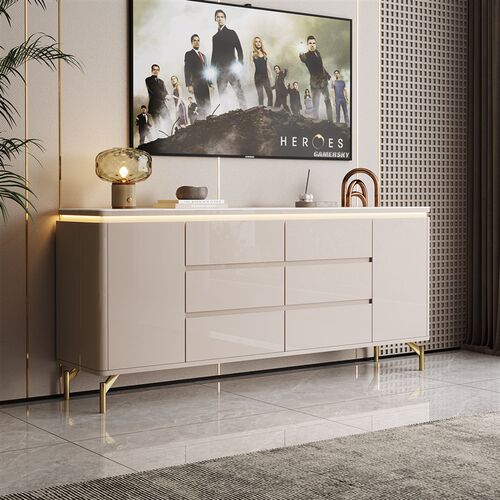 全实木烤漆斗柜现代简约多功能抽屉柜大容量卧室收纳储物柜电视柜