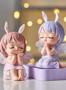 创意安妮宝e贝儿童房卧室床头柜布置摆件卡通七夕礼物送女友