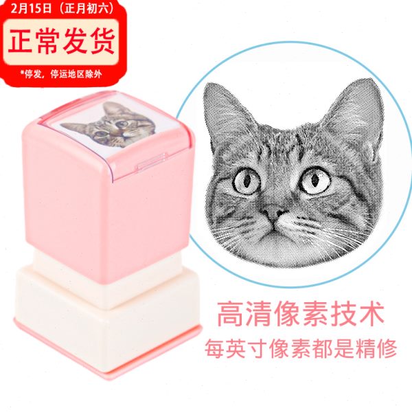 定制宠物头像猫猫狗狗猫头猫咪印章肖像照片图案人像卡通DIY周边