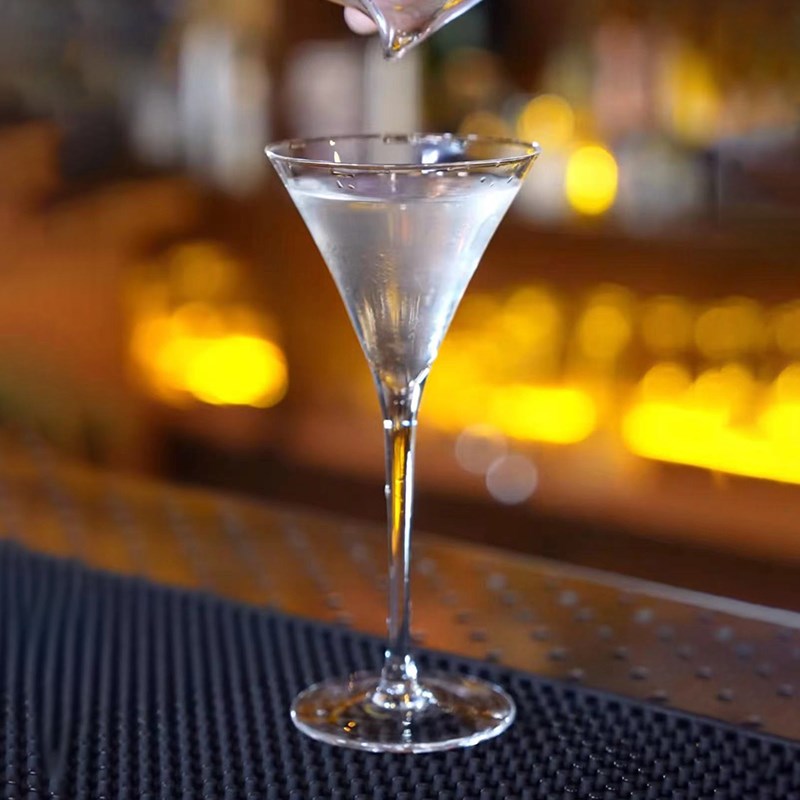 酒吧木村日式三角鸡尾酒杯马天尼杯无铅水晶玻璃U马提尼杯精品款