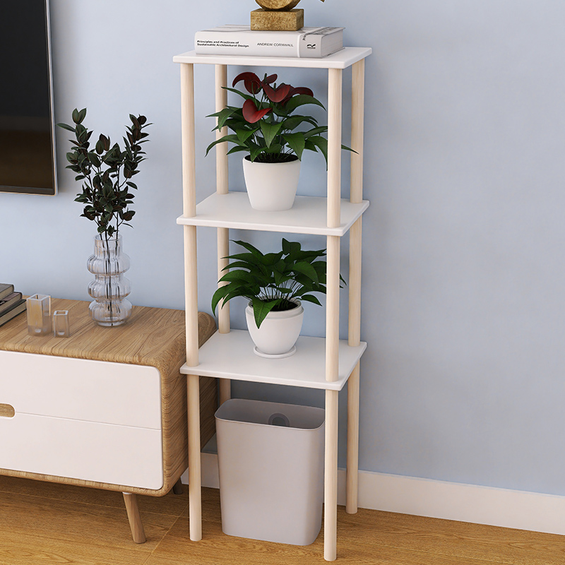 厨房垃圾桶上h方置物架客厅纸篓落地放置木架扫地机器人多层收纳