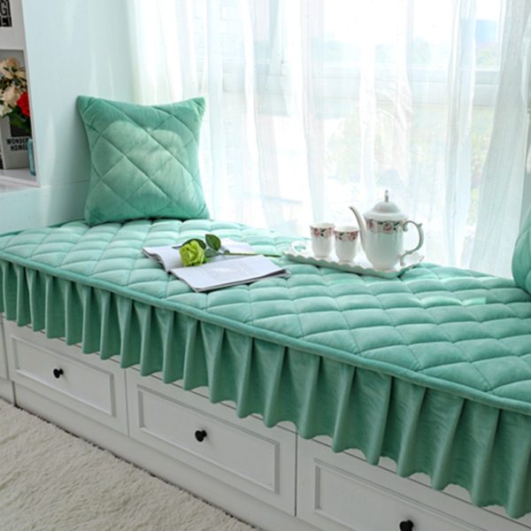 毛绒飘窗垫窗台垫定做加厚简约现代卧室阳台垫防滑海绵榻榻米坐垫