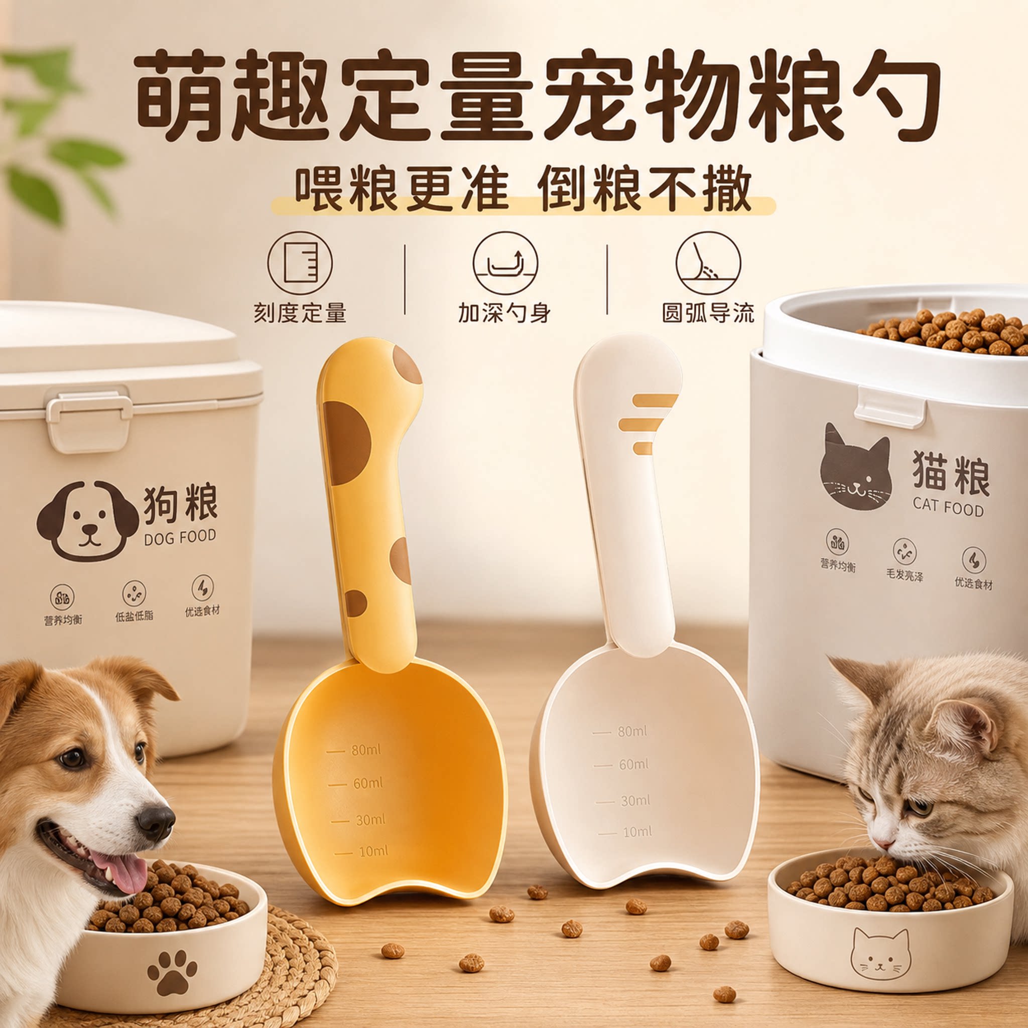 乖主人猫粮勺子宠物粮食勺喂猫狗图片
