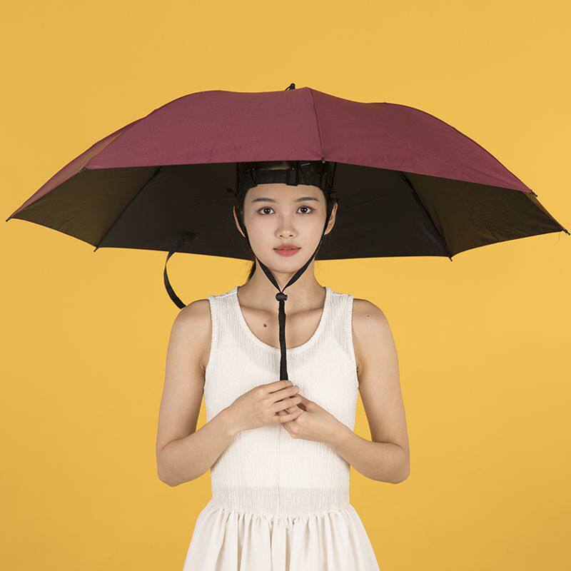 头戴伞帽超大晴雨两用太阳