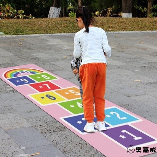 跳格子地垫儿童房幼园感统