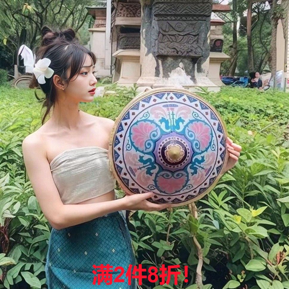 竹编农民帽子防雨晒斗笠舞