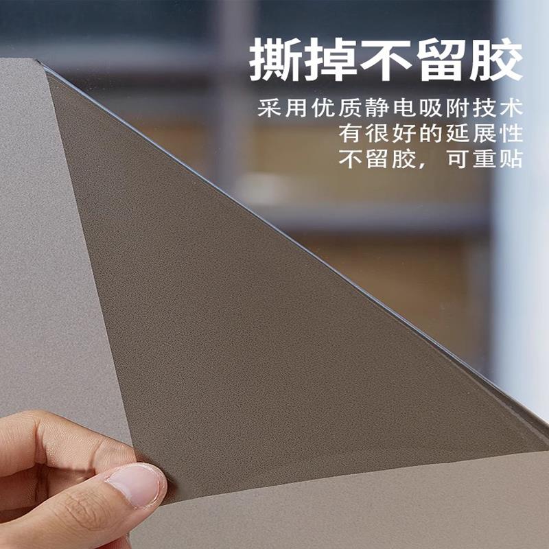 磨砂玻璃贴膜透光不明静电