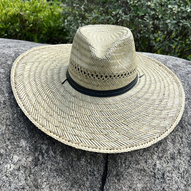 夏季防晒透气席草礼帽中老