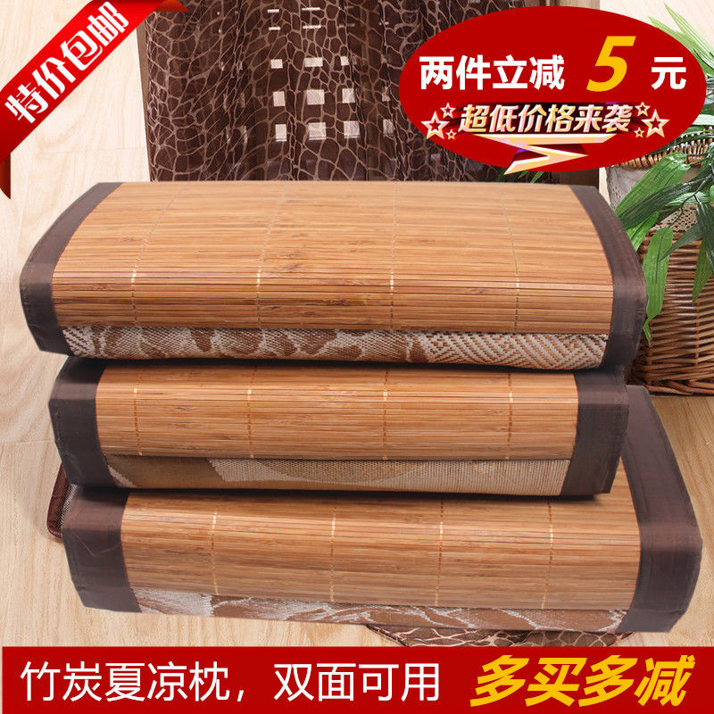 夏天凉席枕头成人用爽季竹