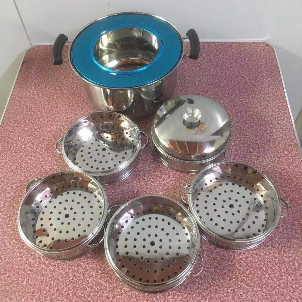 加厚不锈钢蒸笼锅饺小包子