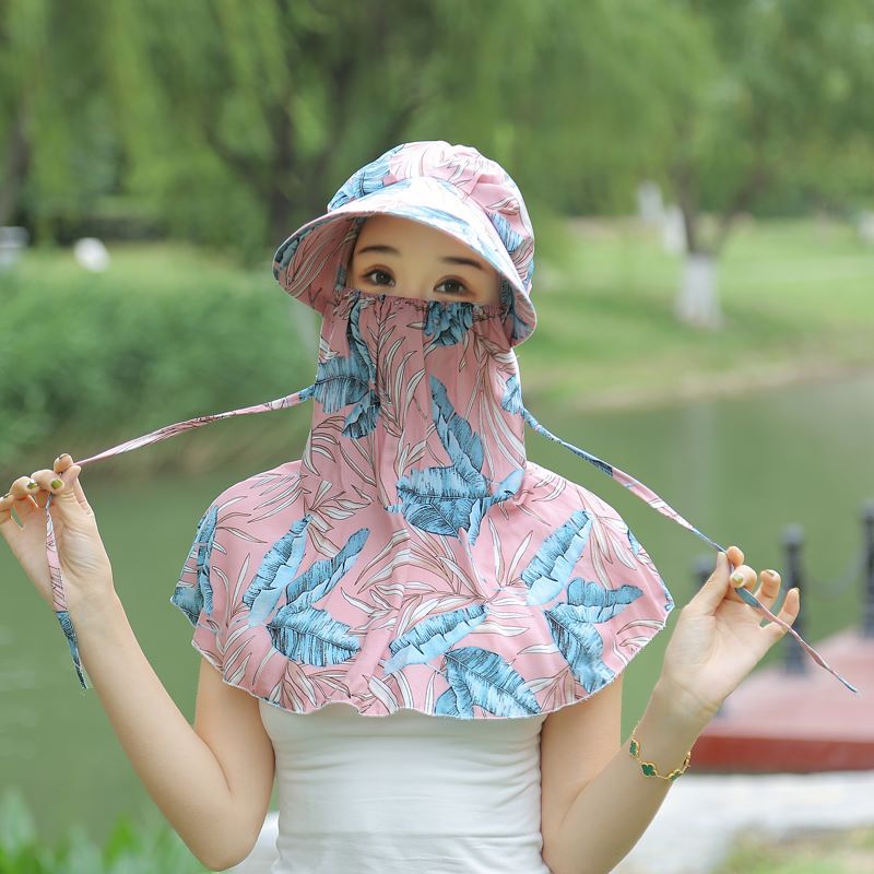 新款遮阳帽子女夏季披肩防