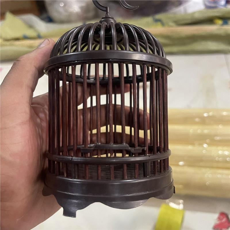 新款蝈蛐笼子手工防红木竹