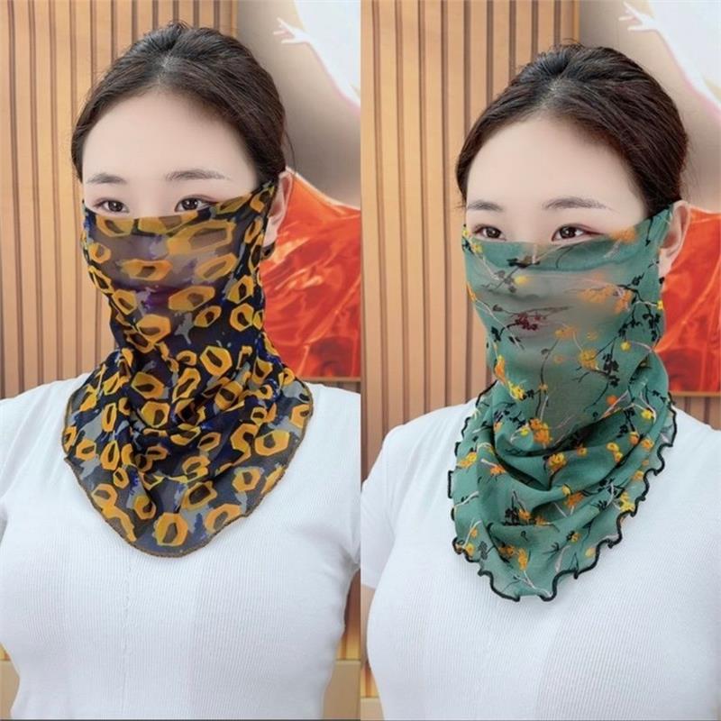 夏季薄款面纱百变脖套女网